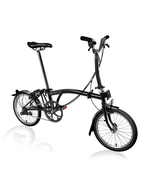 BROMPTON LÍNEA C NEGRO - bicicleta plegable en las palmas